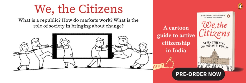 Upcoming book 'We, the Citizens'-a cartoon guide to active citizenship in India.